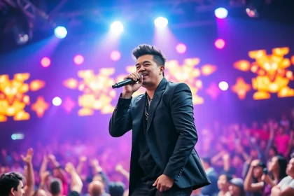 Experience the dynamic performance of Ok88 on stage, electrifying the crowd with vibrant energy.